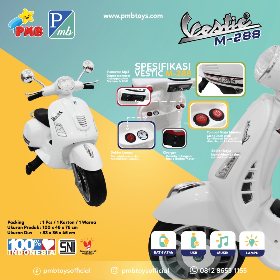 Mainan Motor Aki M-288 PMB